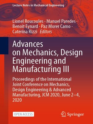 cover image of Advances on Mechanics, Design Engineering and Manufacturing III